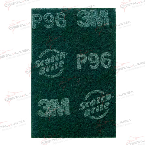 P96 ALMOHADILLA DE FIBRA VERDE 3 M                         Empaque de 20