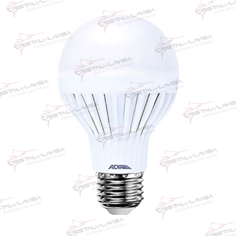 2928 FOCO TIPO BULBO CON BASE DE PLASTICO 7W BCO. ADIR      Empaque de 50