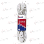 92-8396 EXTENSION ELEC. DOMESTICA BLANCA 6 MT YEI              Empaque de 6
