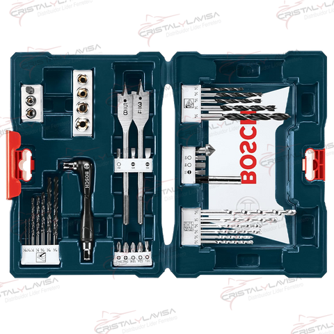 2610038617 SET 41 PZ PUNTAS Y MECHAS BOSCH                        Empaque de 1