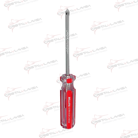 6229B144P2 DESARMADOR CRUZ 1/4X4'' BELLOTA                        Empaque de 6